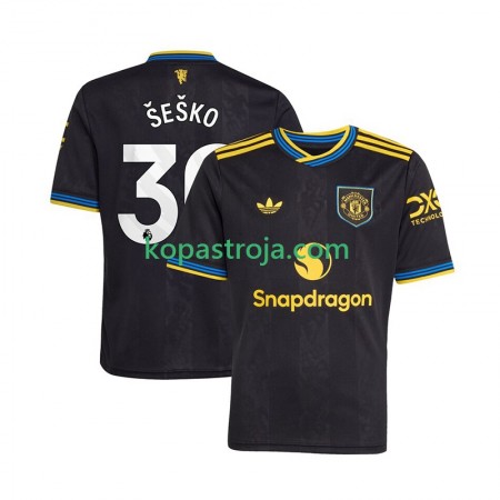 Billiga Fotbollströjor Manchester United Benjamin Sesko 30 Tredje tröja 2025/26 Kortärmad